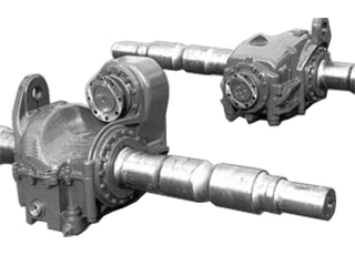 Drives for narrow track vehicles